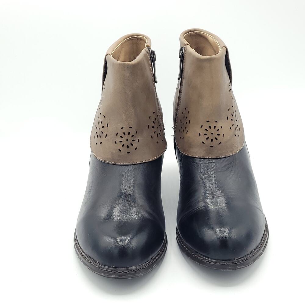 Elite by Corey's Booties Style Barbara black brown women's size 10 - Picture 7 of 9